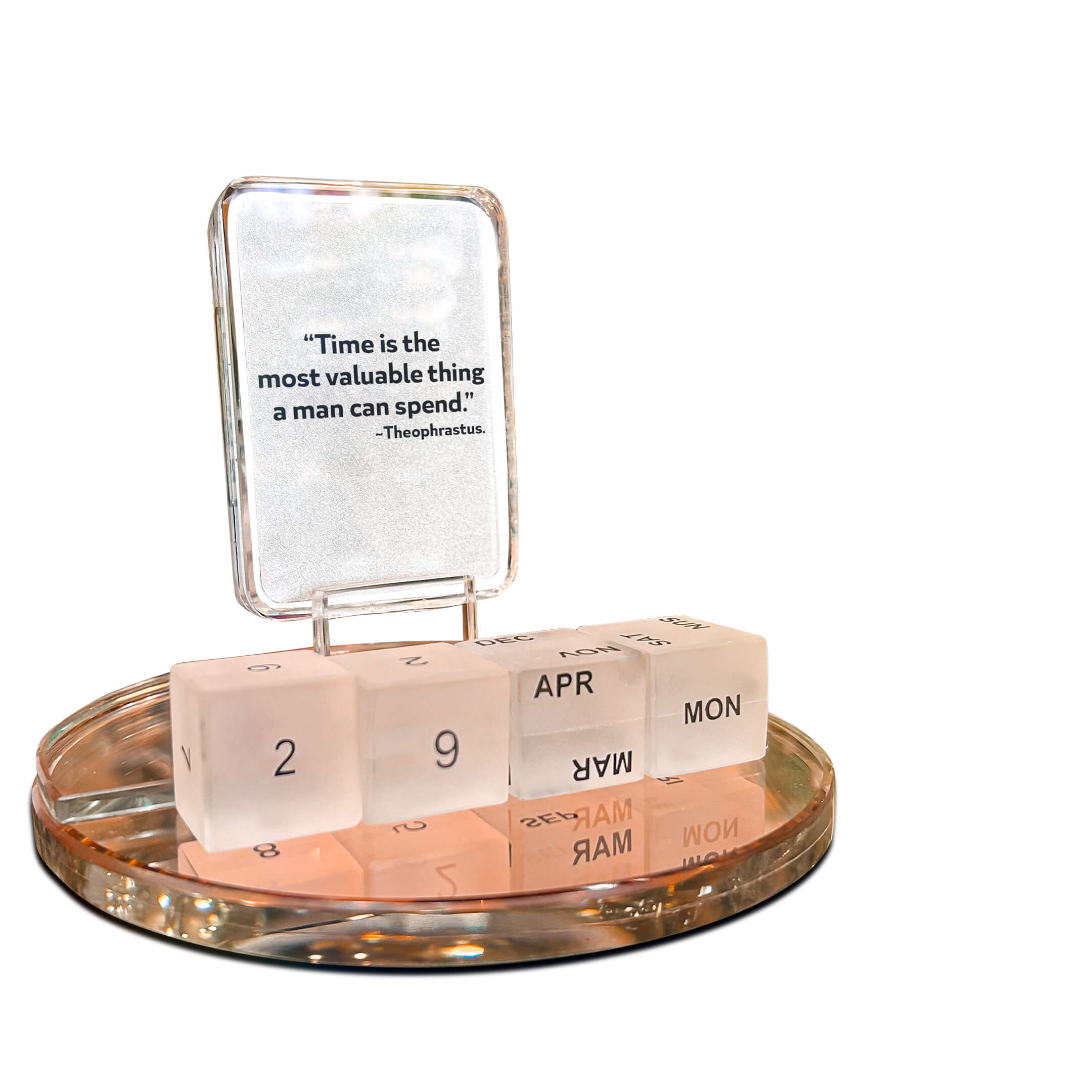 Elegant Perpetual Desk Calendar