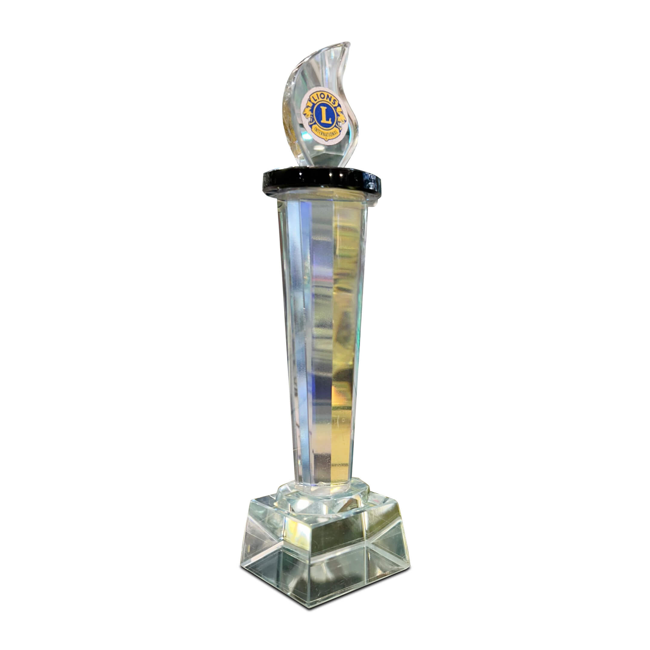 Premium Crystal Flame Pillar Trophy